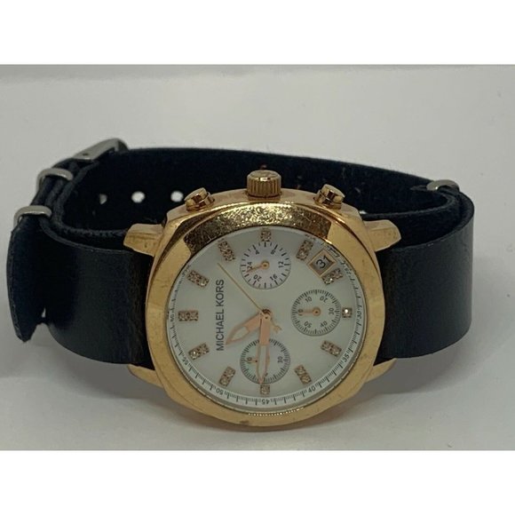 Michael Kors MK5336 Women\'s Black Leather Analog D main image 10